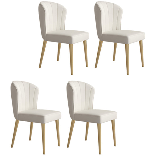 Luxury 1/4/5/6/7 Pieces Dining Set Sintered Stone Dining Table with Leather Chairs 4 White Chairs Clearhalo 'Dining Room Sets' 'Dining Tables & Seating' 'dining_room_set' 'furn' 'furn_dining_room_set' 'Furniture' 'furniture_dining_room_set' 'Kitchen & Dining Furniture' 4977670