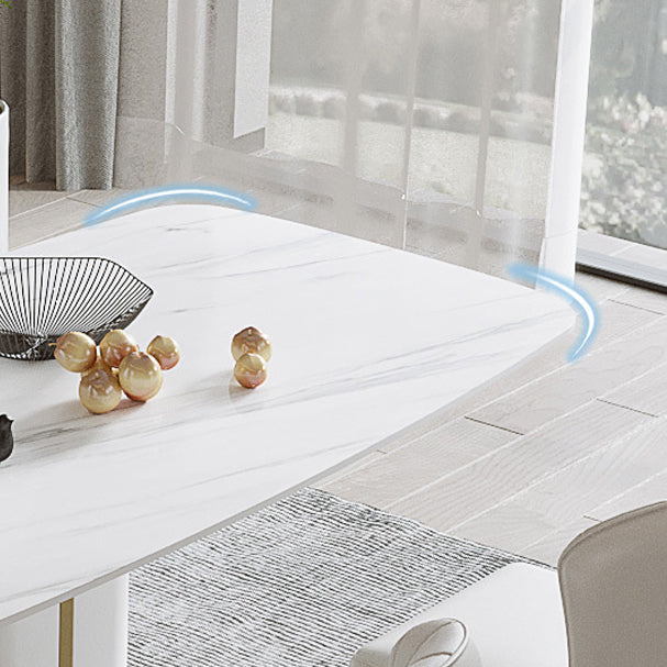 Luxury 1/4/5/6/7 Pieces Dining Set Sintered Stone Dining Table with Leather Chairs Clearhalo 'Dining Room Sets' 'Dining Tables & Seating' 'dining_room_set' 'furn' 'furn_dining_room_set' 'Furniture' 'furniture_dining_room_set' 'Kitchen & Dining Furniture' 4977675