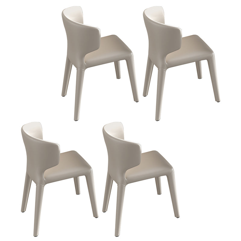 Contemporary 1/4/5/6/7 Pieces Dining Set Trestle Table Table Set for Home Use 4 Beige Chairs Clearhalo 'Dining Room Sets' 'Dining Tables & Seating' 'dining_room_set' 'furn' 'furn_dining_room_set' 'Furniture' 'furniture_dining_room_set' 'Kitchen & Dining Furniture' 4977687