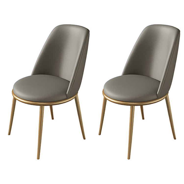 Glam 1/2/4/5 Pieces Iron Dinette Set with Sintered Stone Top Rectangle Dining Table Set 2 Grey Chairs Clearhalo 'Dining Room Sets' 'Dining Tables & Seating' 'dining_room_set' 'furn' 'furn_dining_room_set' 'Furniture' 'furniture_dining_room_set' 'Kitchen & Dining Furniture' 4977700