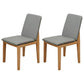 Modern 1/2/5/7 Pieces Dining Set Solid Wood Dining Table Set for Dining Areas 2 Grey Chairs Clearhalo 'Dining Room Sets' 'Dining Tables & Seating' 'dining_room_set' 'furn' 'furn_dining_room_set' 'Furniture' 'furniture_dining_room_set' 'Kitchen & Dining Furniture' 4977720
