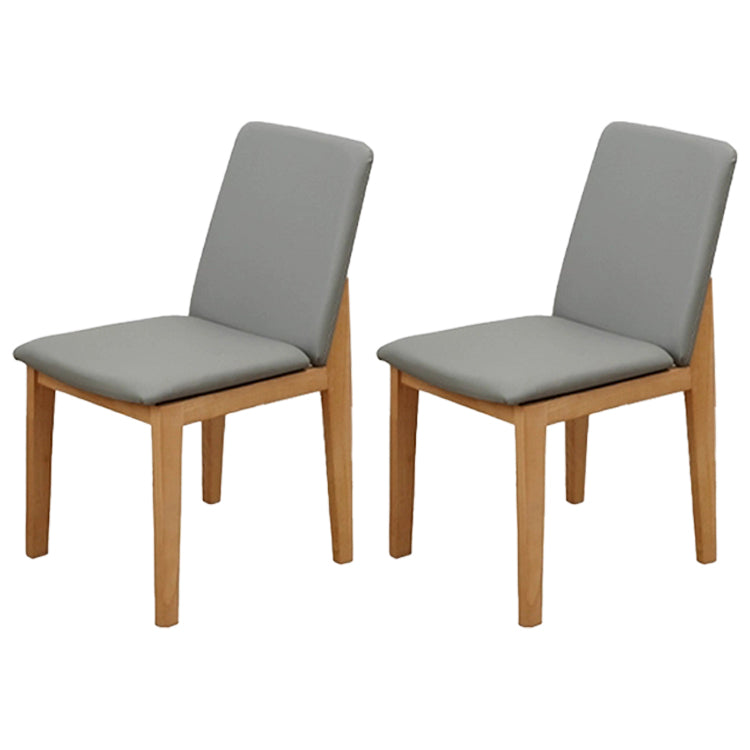 Modern 1/2/5/7 Pieces Dining Set Solid Wood Dining Table Set for Dining Areas 2 Grey Chairs Clearhalo 'Dining Room Sets' 'Dining Tables & Seating' 'dining_room_set' 'furn' 'furn_dining_room_set' 'Furniture' 'furniture_dining_room_set' 'Kitchen & Dining Furniture' 4977720