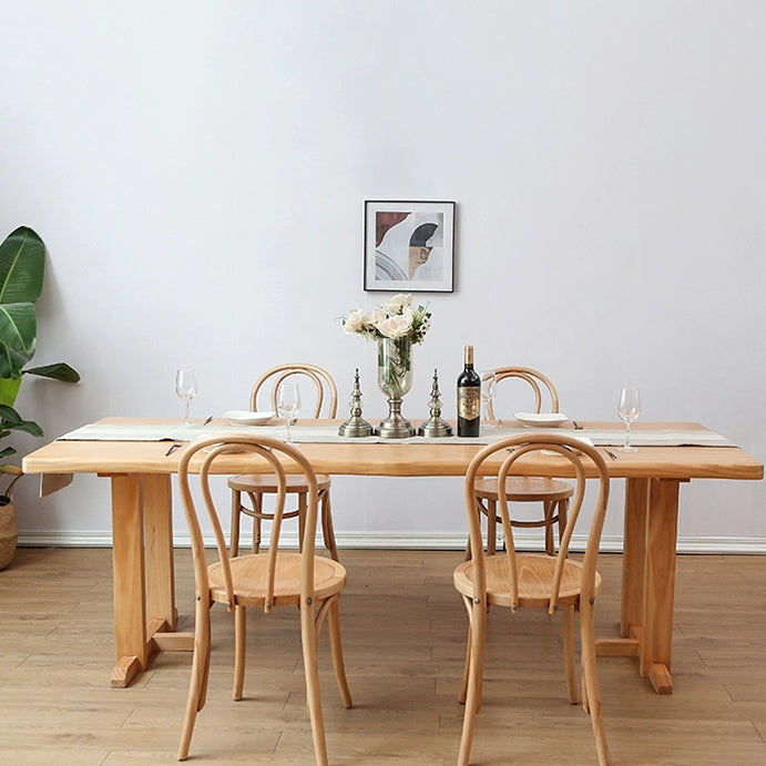 Modern 1/2/5/7 Pieces Dining Set Solid Wood Dining Table Set for Dining Areas Clearhalo 'Dining Room Sets' 'Dining Tables & Seating' 'dining_room_set' 'furn' 'furn_dining_room_set' 'Furniture' 'furniture_dining_room_set' 'Kitchen & Dining Furniture' 4977729