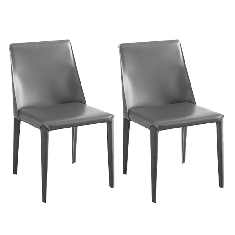 Modern Style 1/2/5/6 Pieces Dining Set Sintered Stone Dining Table with Chairs 2 Grey Chairs Clearhalo 'Dining Room Sets' 'Dining Tables & Seating' 'dining_room_set' 'furn' 'furn_dining_room_set' 'Furniture' 'furniture_dining_room_set' 'Kitchen & Dining Furniture' 4977741