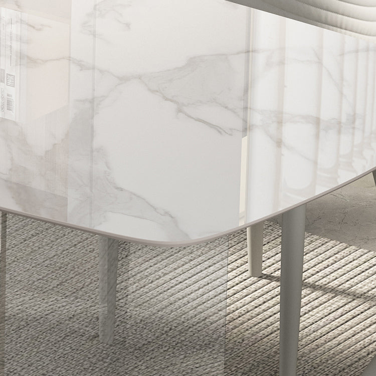 Modern 1/3/4/5/6 Pieces Dining Set Rectangle Sintered Stone Dining Table Set Clearhalo 'Dining Room Sets' 'Dining Tables & Seating' 'dining_room_set' 'furn' 'furn_dining_room_set' 'Furniture' 'furniture_dining_room_set' 'Kitchen & Dining Furniture' 4977782