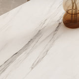 Luxury 1/3/4/6/7 Pieces Dining Set Sintered Stone Dining Table with Leather Chairs Clearhalo 'Dining Room Sets' 'Dining Tables & Seating' 'dining_room_set' 'furn' 'furn_dining_room_set' 'Furniture' 'furniture_dining_room_set' 'Kitchen & Dining Furniture' 4977798