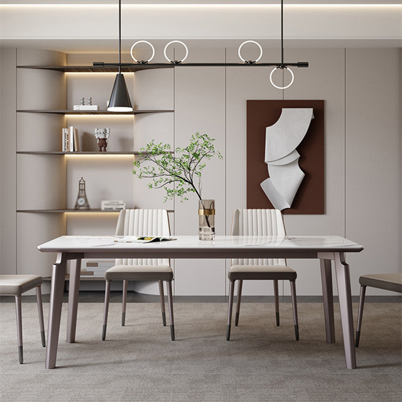 Modern 1/3/4/5/6 Pcs Dining Chairs Set Sintered Stone Dining Room Set Clearhalo 'Dining Room Sets' 'Dining Tables & Seating' 'dining_room_set' 'furn' 'furn_dining_room_set' 'Furniture' 'furniture_dining_room_set' 'Kitchen & Dining Furniture' 4977808