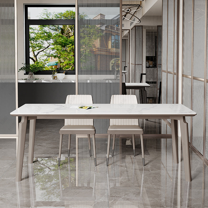 Modern 1/3/4/5/6 Pcs Dining Chairs Set Sintered Stone Dining Room Set 3 Pieces: Table, 2 Chairs Clearhalo 'Dining Room Sets' 'Dining Tables & Seating' 'dining_room_set' 'furn' 'furn_dining_room_set' 'Furniture' 'furniture_dining_room_set' 'Kitchen & Dining Furniture' 4977813