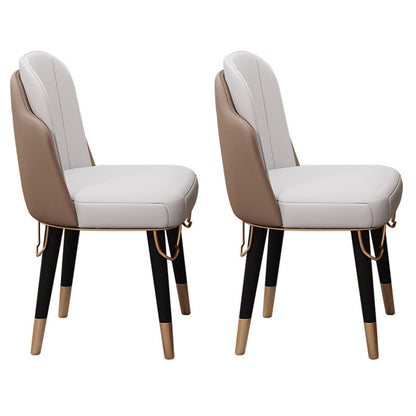 Glam 1/2/5/6/7 Pieces Dining Set Sintered Stone Dining Table Set for Dining Areas 2 White Chairs Clearhalo 'Dining Room Sets' 'Dining Tables & Seating' 'dining_room_set' 'furn' 'furn_dining_room_set' 'Furniture' 'furniture_dining_room_set' 'Kitchen & Dining Furniture' 4977828