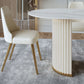 Traditional Luxury Dining Table Oval Sintered Stone Table with Double Pedestal Base Clearhalo 'Dining Tables & Seating' 'Dining Tables' 'dining_table' 'furn' 'furn_dining_table' 'Furniture' 'furniture_dining_table' 'Kitchen & Dining Furniture' 'kitchen' 'kitchen_dining_table' 4977859