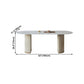 Traditional Luxury Dining Table Oval Sintered Stone Table with Double Pedestal Base Clearhalo 'Dining Tables & Seating' 'Dining Tables' 'dining_table' 'furn' 'furn_dining_table' 'Furniture' 'furniture_dining_table' 'Kitchen & Dining Furniture' 'kitchen' 'kitchen_dining_table' 4977862