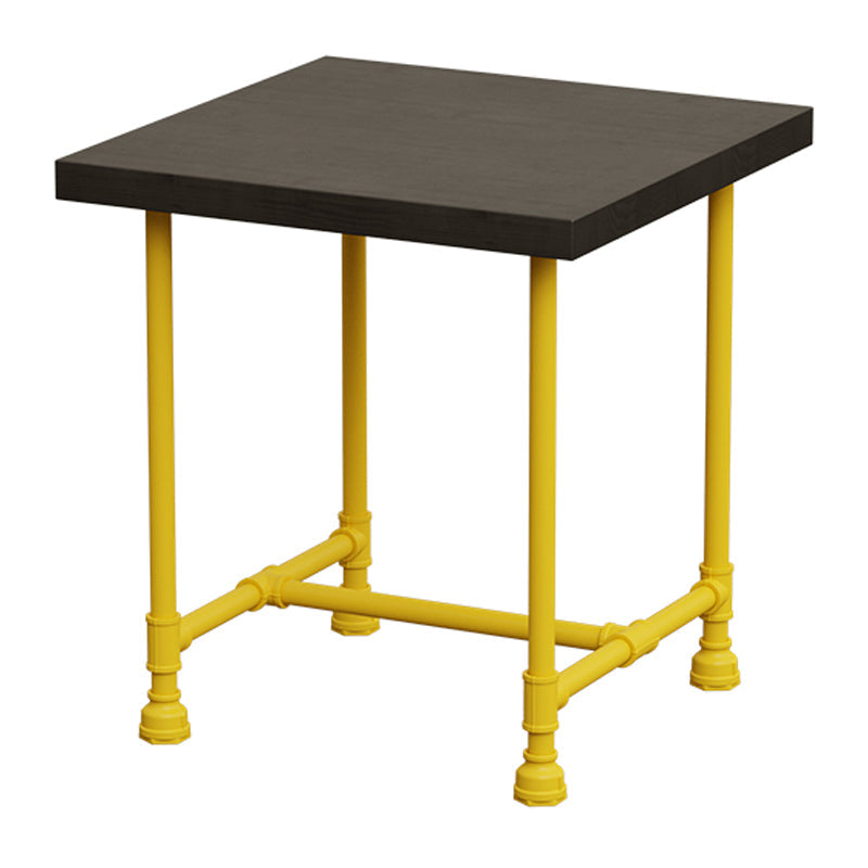 Industrial Style Dining Table Solid Wood Dining Table with Trestle Base Clearhalo 'Dining Tables & Seating' 'Dining Tables' 'dining_table' 'furn' 'furn_dining_table' 'Furniture' 'furniture_dining_table' 'Kitchen & Dining Furniture' 'kitchen' 'kitchen_dining_table' 4977871