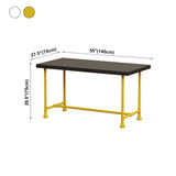 Industrial Style Dining Table Solid Wood Dining Table with Trestle Base Clearhalo 'Dining Tables & Seating' 'Dining Tables' 'dining_table' 'furn' 'furn_dining_table' 'Furniture' 'furniture_dining_table' 'Kitchen & Dining Furniture' 'kitchen' 'kitchen_dining_table' 4977881