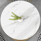 Luxury Sintered Stone Top Dining Table Round Table with Gold Metal Pedestal Clearhalo 'Dining Tables & Seating' 'Dining Tables' 'dining_table' 'furn' 'furn_dining_table' 'Furniture' 'furniture_dining_table' 'Kitchen & Dining Furniture' 'kitchen' 'kitchen_dining_table' 4977887