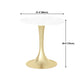 Luxury Sintered Stone Top Dining Table Round Table with Gold Metal Pedestal Clearhalo 'Dining Tables & Seating' 'Dining Tables' 'dining_table' 'furn' 'furn_dining_table' 'Furniture' 'furniture_dining_table' 'Kitchen & Dining Furniture' 'kitchen' 'kitchen_dining_table' 4977896