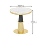 Luxury Sintered Stone Top Dining Table Round Table with Gold Metal Pedestal Clearhalo 'Dining Tables & Seating' 'Dining Tables' 'dining_table' 'furn' 'furn_dining_table' 'Furniture' 'furniture_dining_table' 'Kitchen & Dining Furniture' 'kitchen' 'kitchen_dining_table' 4977897
