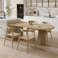 Irregular Shape Pine Wood Table for Restaurant Nature Island Table with 3 Legs 78.7"L x 31.5"W x 29.5"H Without Chairs Clearhalo 'Dining Tables & Seating' 'Dining Tables' 'dining_table' 'furn' 'furn_dining_table' 'Furniture' 'furniture_dining_table' 'Kitchen & Dining Furniture' 'kitchen' 'kitchen_dining_table' 4977901