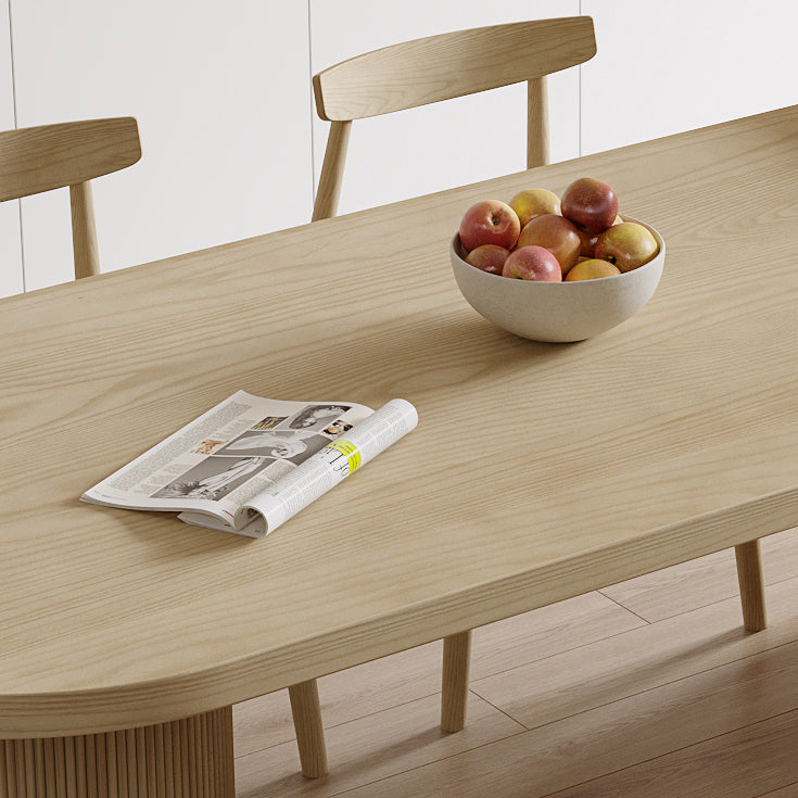Irregular Shape Pine Wood Table for Restaurant Nature Island Table with 3 Legs Clearhalo 'Dining Tables & Seating' 'Dining Tables' 'dining_table' 'furn' 'furn_dining_table' 'Furniture' 'furniture_dining_table' 'Kitchen & Dining Furniture' 'kitchen' 'kitchen_dining_table' 4977904