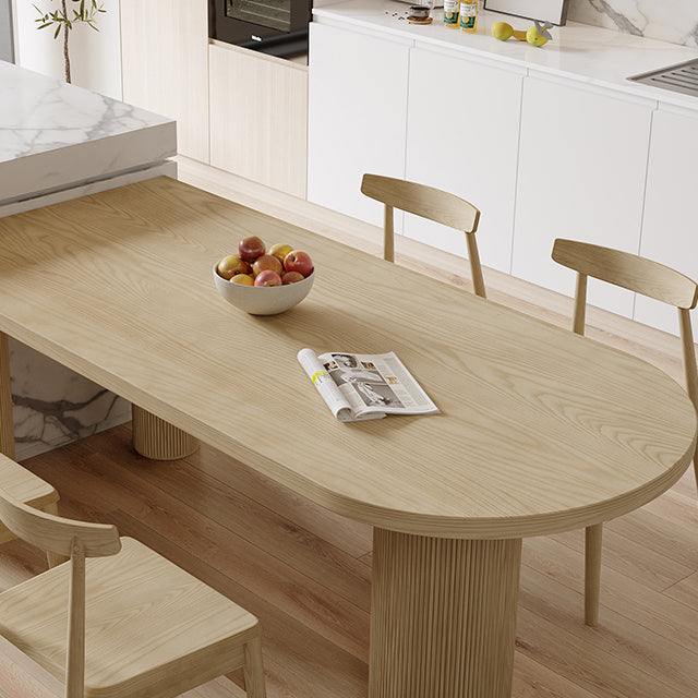 Irregular Shape Pine Wood Table for Restaurant Nature Island Table with 3 Legs Clearhalo 'Dining Tables & Seating' 'Dining Tables' 'dining_table' 'furn' 'furn_dining_table' 'Furniture' 'furniture_dining_table' 'Kitchen & Dining Furniture' 'kitchen' 'kitchen_dining_table' 4977907