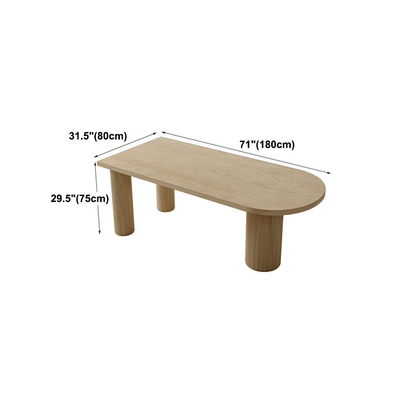 Irregular Shape Pine Wood Table for Restaurant Nature Island Table with 3 Legs Clearhalo 'Dining Tables & Seating' 'Dining Tables' 'dining_table' 'furn' 'furn_dining_table' 'Furniture' 'furniture_dining_table' 'Kitchen & Dining Furniture' 'kitchen' 'kitchen_dining_table' 4977910
