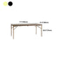 Traditional Luxury Dining Table Rectangle Solid Wood Dining Table with Metal Base Clearhalo 'Dining Tables & Seating' 'Dining Tables' 'dining_table' 'furn' 'furn_dining_table' 'Furniture' 'furniture_dining_table' 'Kitchen & Dining Furniture' 'kitchen' 'kitchen_dining_table' 4977928