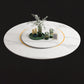 Sintered Stone Top Rotatable Round Table Modern Dining Table with Pedestal Base Clearhalo 'Dining Tables & Seating' 'Dining Tables' 'dining_table' 'furn' 'furn_dining_table' 'Furniture' 'furniture_dining_table' 'Kitchen & Dining Furniture' 'kitchen' 'kitchen_dining_table' 4977934