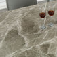 Rectangle 4 Legs Modern Dining Table Grey Tone Fixed Table of Sintered Stone Clearhalo 'Dining Tables & Seating' 'Dining Tables' 'dining_table' 'furn' 'furn_dining_table' 'Furniture' 'furniture_dining_table' 'Kitchen & Dining Furniture' 'kitchen' 'kitchen_dining_table' 4977944