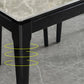 Rectangle 4 Legs Modern Dining Table Grey Tone Fixed Table of Sintered Stone Clearhalo 'Dining Tables & Seating' 'Dining Tables' 'dining_table' 'furn' 'furn_dining_table' 'Furniture' 'furniture_dining_table' 'Kitchen & Dining Furniture' 'kitchen' 'kitchen_dining_table' 4977947
