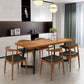 Pine Wood Top Dining Table Modern Rectangle Table with Sled Base 63"L x 31.5"W x 29.5"H Clearhalo 'Dining Tables & Seating' 'Dining Tables' 'dining_table' 'Furniture' 'furniture_dining_table' 'Kitchen & Dining Furniture' 'kitchen' 'kitchen_dining_table' 4978010