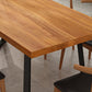 Pine Wood Top Dining Table Modern Rectangle Table with Sled Base Clearhalo 'Dining Tables & Seating' 'Dining Tables' 'dining_table' 'Furniture' 'furniture_dining_table' 'Kitchen & Dining Furniture' 'kitchen' 'kitchen_dining_table' 4978011