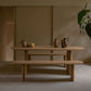 Pine Wood Top Dining Table Modern Oval Table with Sled Base in Brown 70.9"L x 31.5"W x 29.5"H Without Chairs Clearhalo 'Dining Tables & Seating' 'Dining Tables' 'dining_table' 'furn' 'furn_dining_table' 'Furniture' 'furniture_dining_table' 'Kitchen & Dining Furniture' 'kitchen' 'kitchen_dining_table' 4978038