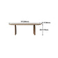 Pine Wood Top Dining Table Modern Oval Table with Sled Base in Brown Clearhalo 'Dining Tables & Seating' 'Dining Tables' 'dining_table' 'furn' 'furn_dining_table' 'Furniture' 'furniture_dining_table' 'Kitchen & Dining Furniture' 'kitchen' 'kitchen_dining_table' 4978046