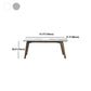 Modern Stone Dining Site Table 4 Wood Legs Rectangle Home Dining Table Clearhalo 'Dining Tables & Seating' 'Dining Tables' 'dining_table' 'furn' 'furn_dining_table' 'Furniture' 'furniture_dining_table' 'Kitchen & Dining Furniture' 'kitchen' 'kitchen_dining_table' 4978097