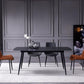 Stone Top Dining Table Industrial Rectangle Table with 4 Legs Clearhalo 'Dining Tables & Seating' 'Dining Tables' 'dining_table' 'furn' 'furn_dining_table' 'Furniture' 'furniture_dining_table' 'Kitchen & Dining Furniture' 'kitchen' 'kitchen_dining_table' 4978124