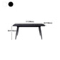 Stone Top Dining Table Industrial Rectangle Table with 4 Legs Clearhalo 'Dining Tables & Seating' 'Dining Tables' 'dining_table' 'furn' 'furn_dining_table' 'Furniture' 'furniture_dining_table' 'Kitchen & Dining Furniture' 'kitchen' 'kitchen_dining_table' 4978129