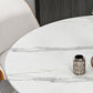 Glam Sintered Stone Dining Table Round Dining Table with Pedestal Base Clearhalo 'Dining Tables & Seating' 'Dining Tables' 'dining_table' 'furn' 'furn_dining_table' 'Furniture' 'furniture_dining_table' 'Kitchen & Dining Furniture' 'kitchen' 'kitchen_dining_table' 4978136
