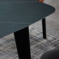 Stone Top Dining Table Contemporary Rectangle Table with 4 Legs in Black Clearhalo 'Dining Tables & Seating' 'Dining Tables' 'dining_table' 'furn' 'furn_dining_table' 'Furniture' 'furniture_dining_table' 'Kitchen & Dining Furniture' 'kitchen' 'kitchen_dining_table' 4978165