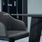 Stone Top Dining Table Contemporary Rectangle Table with 4 Legs in Black Clearhalo 'Dining Tables & Seating' 'Dining Tables' 'dining_table' 'furn' 'furn_dining_table' 'Furniture' 'furniture_dining_table' 'Kitchen & Dining Furniture' 'kitchen' 'kitchen_dining_table' 4978166