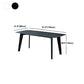 Stone Top Dining Table Contemporary Rectangle Table with 4 Legs in Black Clearhalo 'Dining Tables & Seating' 'Dining Tables' 'dining_table' 'furn' 'furn_dining_table' 'Furniture' 'furniture_dining_table' 'Kitchen & Dining Furniture' 'kitchen' 'kitchen_dining_table' 4978168