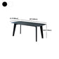 Stone Top Dining Table Contemporary Rectangle Table with 4 Legs in Black Clearhalo 'Dining Tables & Seating' 'Dining Tables' 'dining_table' 'furn' 'furn_dining_table' 'Furniture' 'furniture_dining_table' 'Kitchen & Dining Furniture' 'kitchen' 'kitchen_dining_table' 4978169