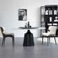 Modern Sintered Stone Dining Table Round Dining Room Table with Pedestal Base 47.2"L x 47.2"W x 29.5"H Lazy Susan Without Chairs Clearhalo 'Dining Tables & Seating' 'Dining Tables' 'dining_table' 'furn' 'furn_dining_table' 'Furniture' 'furniture_dining_table' 'Kitchen & Dining Furniture' 'kitchen' 'kitchen_dining_table' 4978174