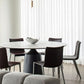 Modern Sintered Stone Dining Table Round Dining Room Table with Pedestal Base Clearhalo 'Dining Tables & Seating' 'Dining Tables' 'dining_table' 'furn' 'furn_dining_table' 'Furniture' 'furniture_dining_table' 'Kitchen & Dining Furniture' 'kitchen' 'kitchen_dining_table' 4978175