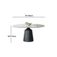 Modern Sintered Stone Dining Table Round Dining Room Table with Pedestal Base Clearhalo 'Dining Tables & Seating' 'Dining Tables' 'dining_table' 'furn' 'furn_dining_table' 'Furniture' 'furniture_dining_table' 'Kitchen & Dining Furniture' 'kitchen' 'kitchen_dining_table' 4978184