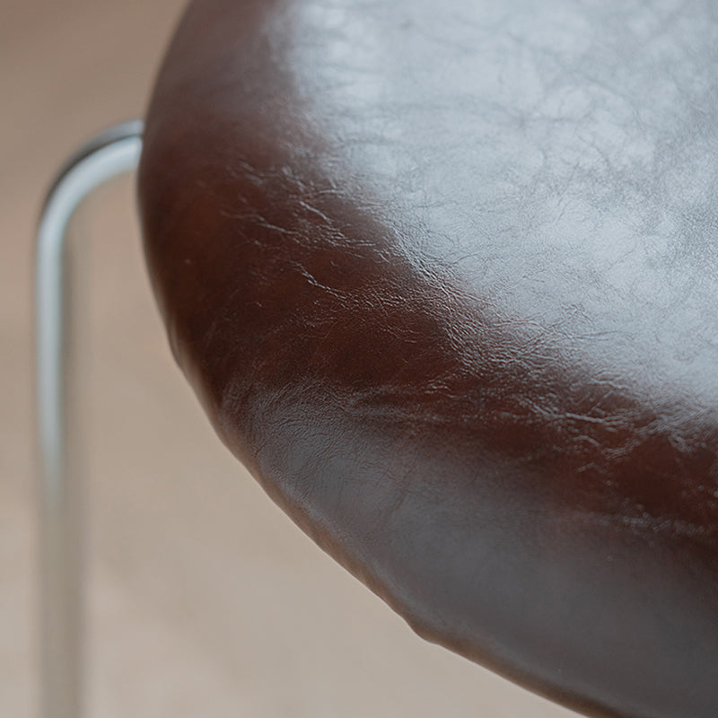 Modern Style PU Leather Chair Cane Back Armless Dining Chair Clearhalo 'Dining Chairs' 'Dining Tables & Seating' 'dining_chair' 'furn' 'furn_dining_chair' 'Furniture' 'furniture_dining_chair' 'Kitchen & Dining Furniture' 4978218