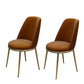 Armless Dining Chairs Glam Style Velvet Side Chairs for Dining Room Orange 2 Piece Set Clearhalo 'Dining Chairs' 'Dining Tables & Seating' 'dining_chair' 'furn' 'furn_dining_chair' 'Furniture' 'furniture_dining_chair' 'Kitchen & Dining Furniture' 4978238