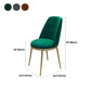 Armless Dining Chairs Glam Style Velvet Side Chairs for Dining Room Clearhalo 'Dining Chairs' 'Dining Tables & Seating' 'dining_chair' 'furn' 'furn_dining_chair' 'Furniture' 'furniture_dining_chair' 'Kitchen & Dining Furniture' 4978254