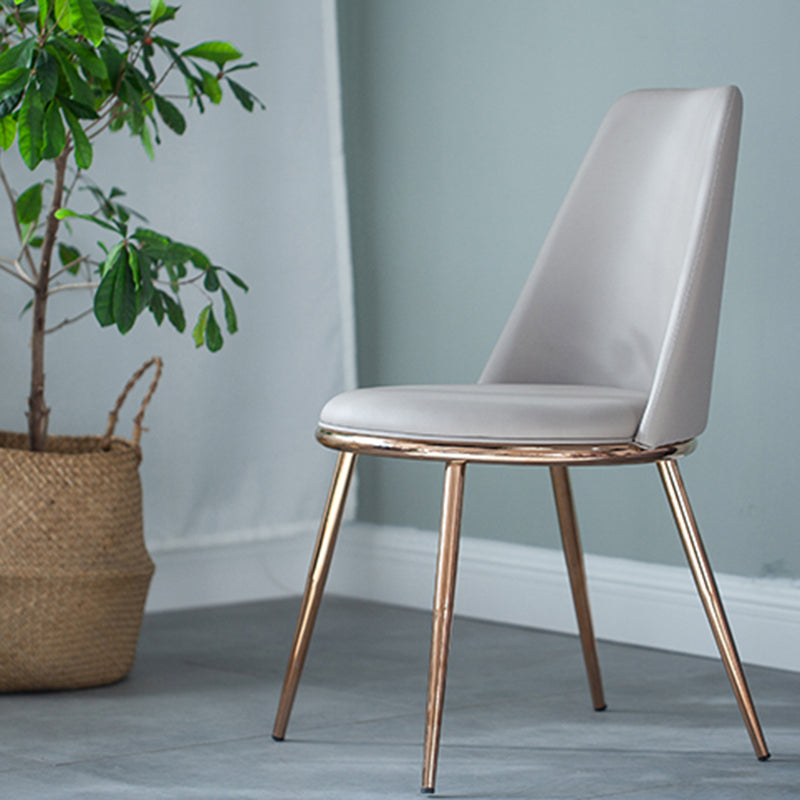 Glam Style Side Chair Parsons Indoor Dining Chair with Gold Legs Clearhalo 'Dining Chairs' 'Dining Tables & Seating' 'dining_chair' 'furn' 'furn_dining_chair' 'Furniture' 'furniture_dining_chair' 'Kitchen & Dining Furniture' 4978260