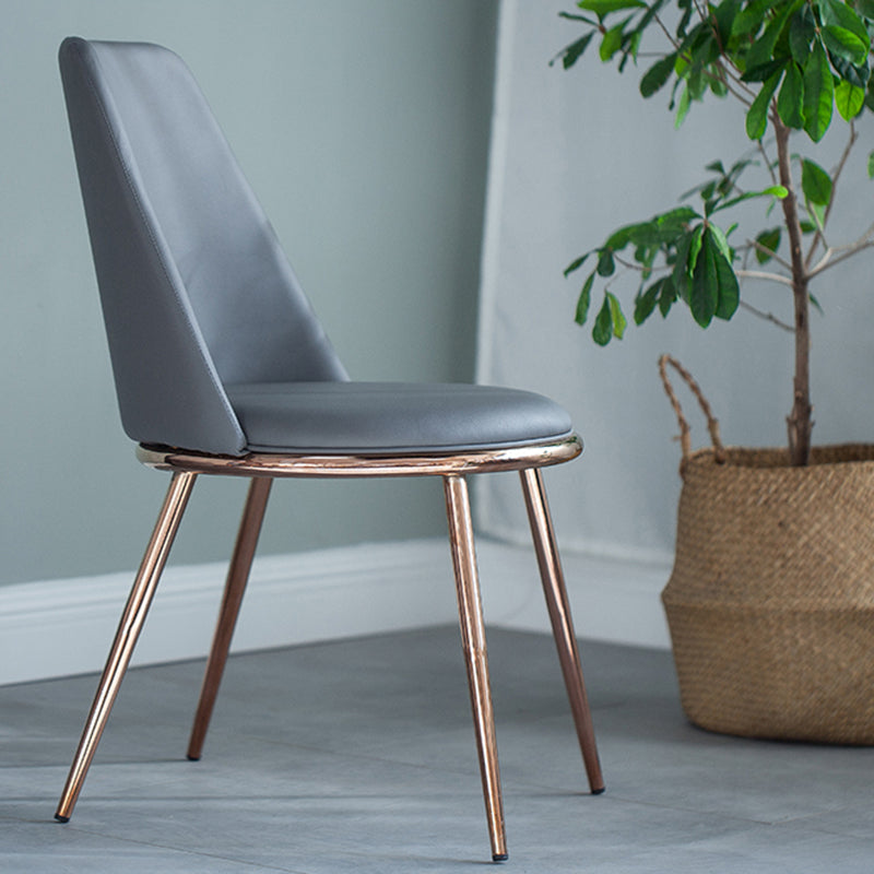 Glam Style Side Chair Parsons Indoor Dining Chair with Gold Legs Clearhalo 'Dining Chairs' 'Dining Tables & Seating' 'dining_chair' 'furn' 'furn_dining_chair' 'Furniture' 'furniture_dining_chair' 'Kitchen & Dining Furniture' 4978262