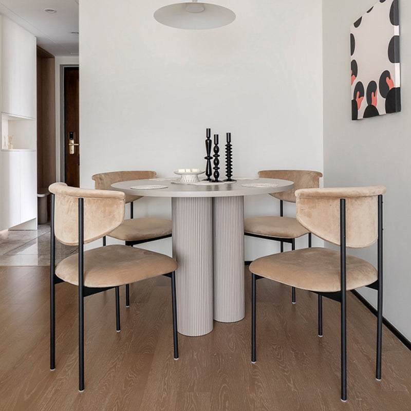 Modern Upholstered Side Chair Open Back Dining Room Chair for Indoor Clearhalo 'Dining Chairs' 'Dining Tables & Seating' 'dining_chair' 'furn' 'furn_dining_chair' 'Furniture' 'furniture_dining_chair' 'Kitchen & Dining Furniture' 4978308