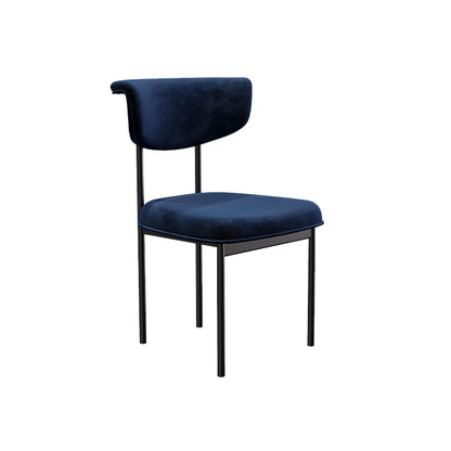 Modern Upholstered Side Chair Open Back Dining Room Chair for Indoor Blue 1 Piece Clearhalo 'Dining Chairs' 'Dining Tables & Seating' 'dining_chair' 'furn' 'furn_dining_chair' 'Furniture' 'furniture_dining_chair' 'Kitchen & Dining Furniture' 4978317